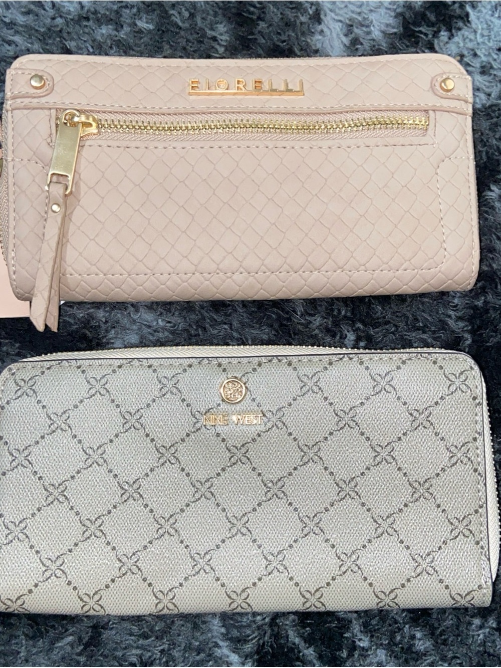 Blush Quilted Zip Wallet - Blush Pink